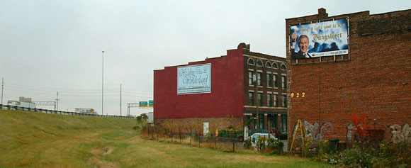 View of anti GWB billboard